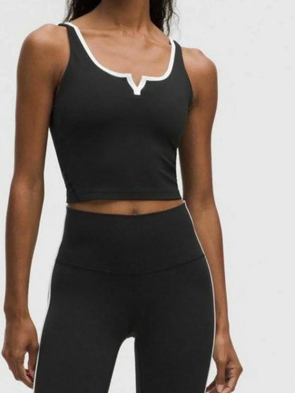 NWT Lululemon Align Notched-Neck Tank, Black & White Size 6